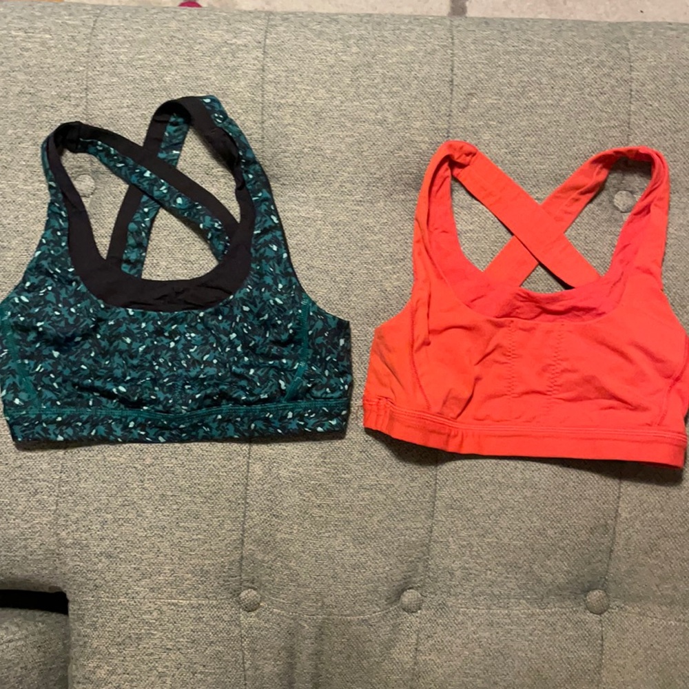 Bundle set of 2 Lululemon Rack Pack Sports Bra with Pocket - Yoga Running